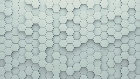 Abstract Hexagons Background Random Motion, 3d Loopable Animation 4k Stock Footage 71439333
