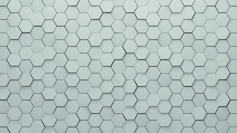 Abstract Hexagons Background Random Motion, 3d Loopable Animation 4k Stock Footage 71439496