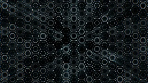 Abstract Hexagons Background Random Motion. Stock Footage 79822661