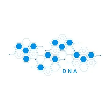 Abstract hexagons logo icon. Structure molecule. Vector illustration Stock Illustration