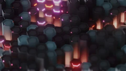 Abstract Hexagons loop 스톡 동영상 169771629