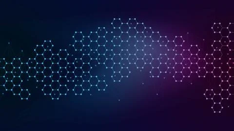 Abstract hexagons pattern background Stock Illustration