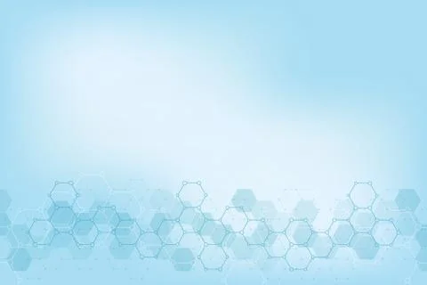 Abstract hexagons pattern for medical or scientific and technological modern 스톡 일러스트