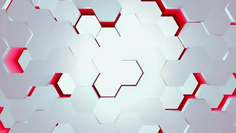 Abstract hexagons pattern motion loop background Stock-Footage 324184407
