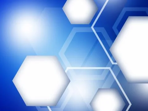 Abstract hexagons technology concept background. Space for your text Stock Illustration