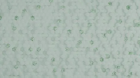 Abstract hexagons wall background 3D render illustration Stock Illustration