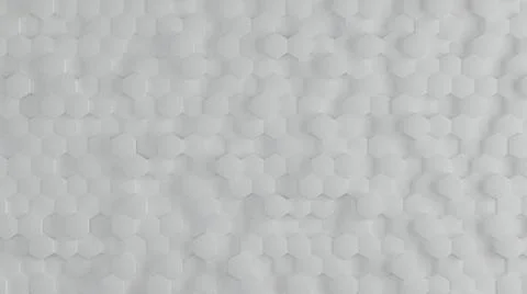 Abstract hexagons wall background 3D render illustration Stock Illustration