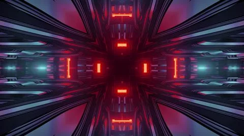 Abstract hi tech background 3d illustration Illustrazione stock