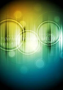 Abstract hi-tech background with circles Abstract vector hi-tech backgroun... Stock Photos