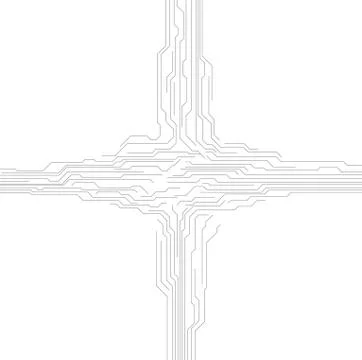 Abstract hi-tech background with circuit board elements Stock Illustration