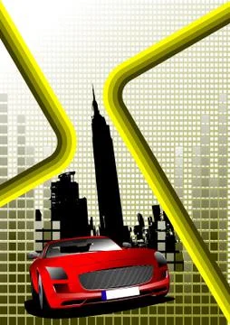 Abstract hi-tech background. Colored vector illustration for designers Stock Illustration