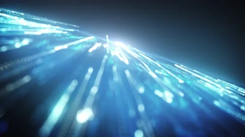 Abstract Hi Tech Background Digital Data Zooming In Stock Footage 165405676