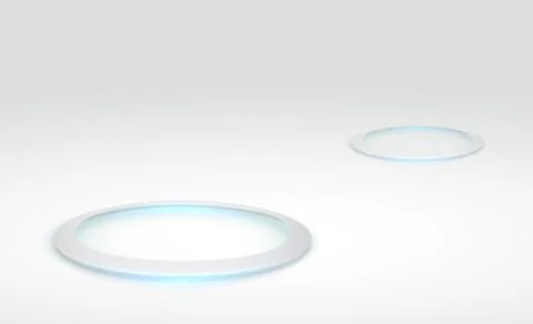 Abstract hi-tech background for display product. Round pedestal podium on white 스톡 일러스트