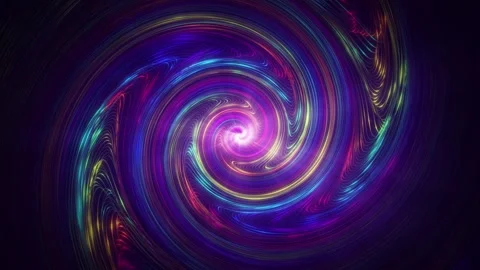 Abstract hi-tech background with rainbow glowing spiral. Stock Footage 272770955