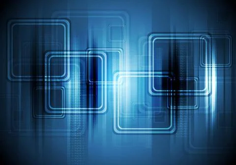 Abstract hi-tech background with squares Abstract vector hi-tech backgroun... Stock Photos