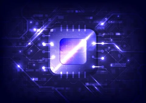 Abstract hi-tech background. Virtual reality high technology. Circuit board a イラスト素材