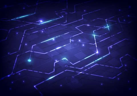 Abstract hi-tech background. Virtual reality futuristic technology and circui Иллюстрация