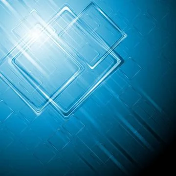 Abstract hi-tech blue background. Vector design eps 10 Abstract hi-tech bl... 库存照片
