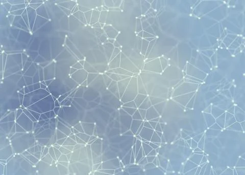 Abstract Hi-Tech cluster Plexus Background Stock Illustration