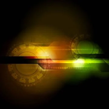 Abstract hi-tech design Bright technology background Copyright: xZoonar.co... Foto stock