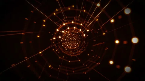 Abstract Hi Tech Futuristic Plexus Design Loop Stock Footage 143799057