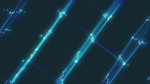 Abstract Hi-Tech Glowing Grid Network Background Stock Footage 237230400