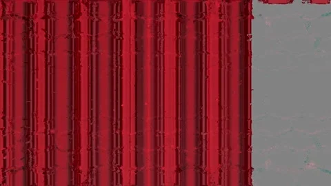 Abstract hi-tech hexagonal shapes Red hi-tech futuristic background Stock Footage 296045381