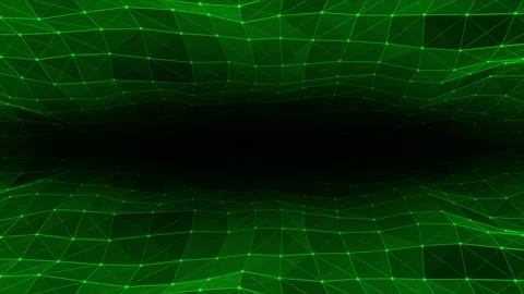 Abstract hi-tech lines and dots futuristic plexus pattern on black background Stock Footage 296087744