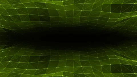 Abstract hi-tech lines and dots futuristic plexus pattern on black background Stock Footage 296087751