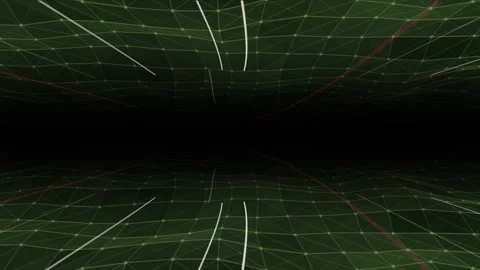 Abstract hi-tech lines and dots futuristic plexus pattern with floating lines on Stock Footage 296087780