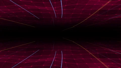 Abstract hi-tech lines and dots futuristic plexus pattern with floating lines on Stock Footage 296087819