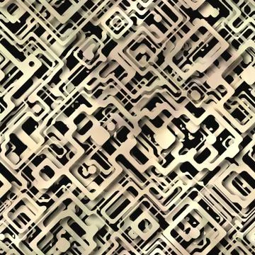 Abstract Hi-Tech Network Paper Pattern -  Seamless Background Stock Illustration