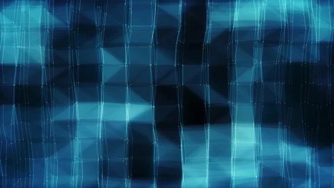 Abstract Hi-Tech Plexus Facets And Tiles Seamless Loop Stock Footage 153426077
