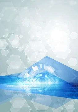 Abstract hi-tech vector blue background Abstract hi-tech vector blue backg... Stockfoto's