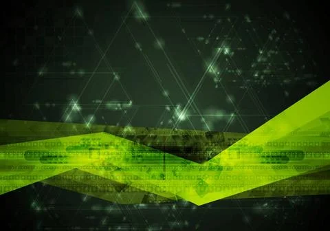 Abstract hi-tech vector green background Abstract hi-tech vector green bac... Stock Photos