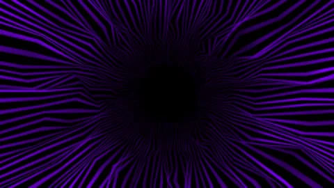 Abstract hi-tech wiggling parallel lines on black background Stock Footage 296087965