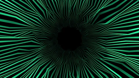 Abstract hi-tech wiggling parallel lines on black background 動画素材 296087990