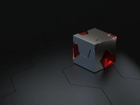 Abstract high details hexagonal technical or sci-fi honeycomb background Stock Illustration