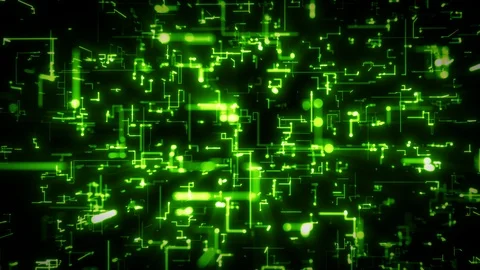 Abstract High Digital Technology Background Loop Stock Footage 105368368