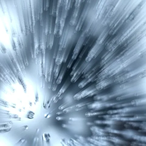 An abstract, high-speed macro shot capturing water droplets and air bubbles movi Stock Footage 335310265