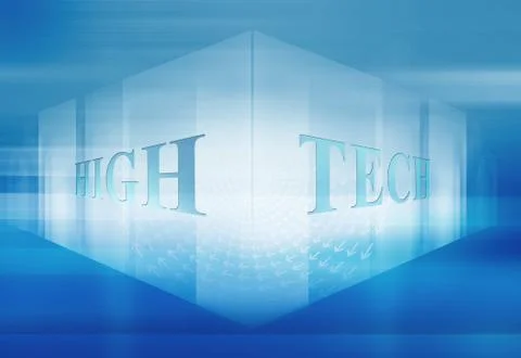 Abstract High Tech 3D Space Background Concept Series イラスト素材