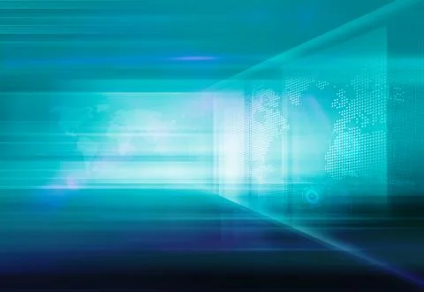 Abstract High Tech 3D Space Background Concept Series Stock Illustration