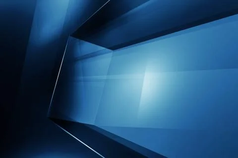 Abstract High Tech 3D Space, Digital Technology Background Concept Series Stock Illustration