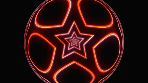 Abstract high-tech background, animation, glowing neon star. Stock Footage 157644261