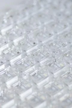 Abstract high-tech background. A sheet of transparent plastic or glass with the Stock Photos