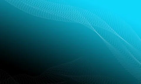 Abstract High tech blue wave dark background  스톡 사진