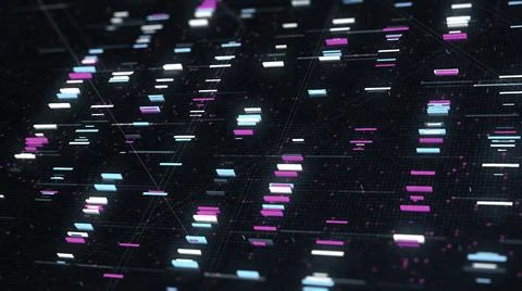 The abstract high tech digital background with information transfer. Animation 스톡 일러스트