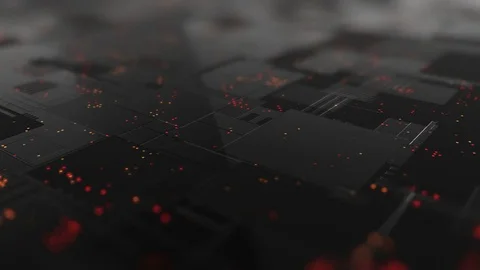 Abstract high tech digital technology background 4K loop. Stock Footage 83046023