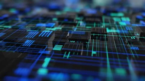 Abstract high tech digital technology background Illustrazione stock