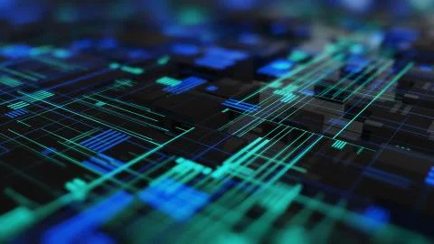Abstract high tech digital technology background Illustrazione stock